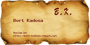 Bort Kadosa névjegykártya